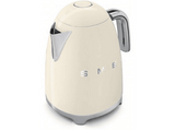 Hervidor de agua - Smeg KLF03CREU, 2400W, 1.7L, Indicador de nivel de agua, Inox, Crema