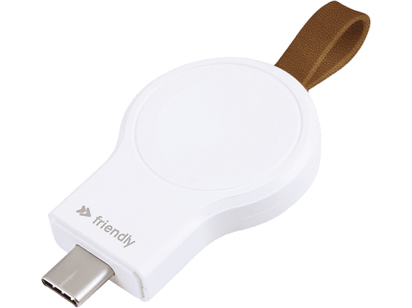 Cargador inalámbrico - Friendly License FRWCH001, Apple Watch, 3W, Blanco