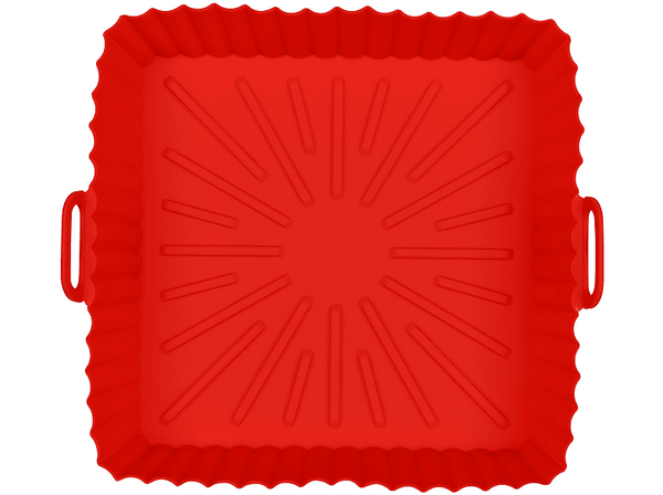 Accesorio freidora - NK HO330024, Base de Silicona, 20 cm, Apto Lavavajillas, Apto Microondas, Hasta 220º, Rojo