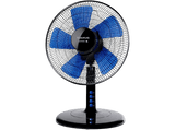 Ventilador de sobremesa - Taurus Boreal 12 Legend, Siistema oscilación/inclinación, 5 aspas, 30cm, 45W, 3 velocidades, Azul y negro  