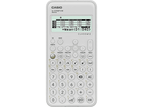 Calculadora científica - Casio FX-570SPCW, Más de 560 funciones, Pantalla alta resolución, 5 idiomas, Blanco