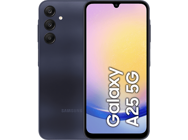 Móvil - Samsung Galaxy A25 5G, Negro, 128GB, 6GB RAM, 6.5" FHD+, Exynos 1280 Octa-Core, 5000mAh, Android 14