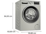 Lavadora carga frontal - Bosch WGG256ZXES, 10 kg, 1400 RPM, SpeedPerfect, Ahorro Active Water Plus, Inox