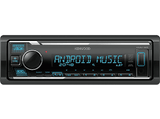 Autorradio - Kenwood KMM-125, Pantalla LCD, Ecualizador 3 bandas, USB, Radio FM/AM, Aux, Negro