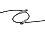 Cable audio - ISY IAU-1007, 1.5 m, Toslink a Toslink, Fibra óptica flexible, Negro