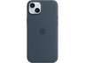 Apple Funda de silicona con MagSafe para iPhone 15 Plus, Azul tempestad
