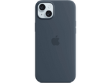 Apple Funda de silicona con MagSafe para iPhone 15 Plus, Azul tempestad