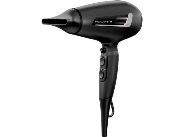Secador - Rowenta Pro Expert CV8810F0, 2100 W, Motor AC, Hasta 126 km/h, 3 temperaturas, 2 velocidades, Boquilla Concentradora, Negro y plata