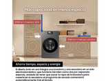 Lavadora secadora - Samsung WD18DB8995BZT2, 18 kg + 11 kg, 1000 rpm, 22 programas, AI Laundry Combo™, Clase A, Antracita