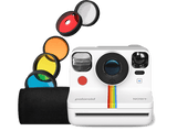 Cámara instantánea - Polaroid Now+ 2ª Generation, Enfoque automático, Montura trípode, Kit lentes colores, Blanco