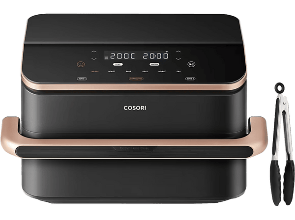 Freidora de aire - Cosori Dual Blaze TwinFry Chef Edition, 2800 W, Temporizador 1 min - 48h, 6 Programas en 1, WiFi, Negro