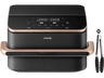 Freidora de aire - Cosori Dual Blaze TwinFry Chef Edition, 2800 W, Temporizador 1 min - 48h, 6 Programas en 1, WiFi, Negro