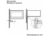 Microondas integrable - Balay 3CG5175N2, 900 W, 5 niveles, 25 l, Negro