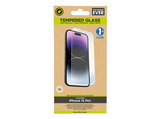 Protector pantalla - Muvit For Change, Para iPhone 15 Pro, Vidrio Templado, Transparente