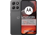 Móvil - Motorola Moto g15, Gris, 256 GB, 8 GB RAM, 6.72 LCD, MediaTek Helio G81, Full HD+, Cuero Vegano, 5200 mAh