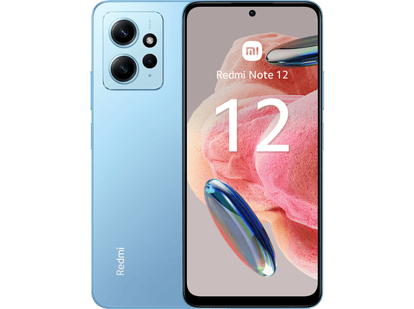 Móvil - Xiaomi Redmi Note 12, Azul, 256 GB, 8 GB RAM, 6.67" AMOLED FHD+ 120Hz, Qualcomm Snapdragon® 680 2,4 Ghz, 5000 mAh, Android