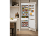 Frigorífico combi integrable - Midea MDRE554FGD01, Total NoFrost, 194 cm, 403 l, Metal Cooling, Fast Freezing, Blanco