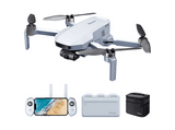 Dron - Potensic ATOM (Fly More Combo), Sensor CMOS 12 MP, Vídeo 4K 30 fps, Autonomía 32 min, Rango 6 km, Estabilizador 3 ejes, GPS, Blanco
