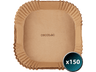 Accesorio freidora - Cecotec Cecofry Paper Pack, 230ºC, Apto freidoras de aire 5-6.5L, Pulpa natural 100%, Recubrimiento silicona alimentaria