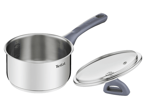 Cazo - Tefal Daily Cook G7122, 1.5 l, 16 cm, Acero Inoxidable, Tapa erguida, Mangos ergonómicos antiquemaduras, Apto lavavajillas