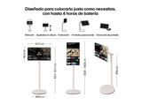 TV LED 27 - LG StanbyMe 27LX6TDGA, QHD, Procesador Inteligente α8 con IA, Smart TV, Beige