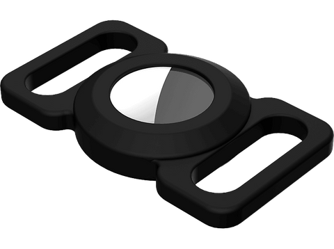 Funda AirTag - ISY IAT-5000-BK, Para Apple AirTag, Para animales, Silicona, Negro