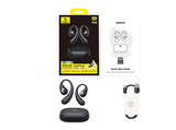 Auriculares True Wireless - Baseus Eli Sport 2, 45 h de autonomía, Ajuste seguro con gancho, Cancelación de ruido, Resistente al agua, Negro Cosmic