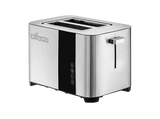 Tostadora - Ufesa Duo Deluxe, 850 W, 2 Ranuras, 2 Rebanadas, 7 Niveles de Tostado, Pantalla digital LCD, Acero inoxidable negro