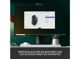 Ratón inalámbrico - Logitech Signature M650, Para manos grandes, Bluetooth-USB, Clics silenciosos, Windows, macOS, Personalizable, Negro