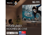 Proyector - Hisense PL2, 4k, 2700 lúmenes, Wi Fi, Dolby Atmos, HDR, Negro