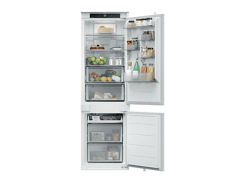 Frigorífico combi - Candy CNBQT3518E, Total No Frost, 177.2 cm, 251 l, Iluminación LED, Blanco