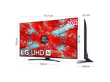 TV LED 50 - LG 50UQ91006LA, UHD 4K, Procesador α5 Gen5 AI Processor 4K, Smart TV, DVB-T2 (H.265), Azul Oscuro