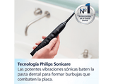Cepillo eléctrico - Philips DiamondClean 9000 HX9914/57, 2 unidades, Tecnología sónica, Sensor de presión, Temporizadores intuitivos, Negro y oro rosa