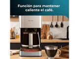 Cafetera de goteo - Cecotec Coffee 56 Heat, 800W, 1.3 L, 12 tazas, Jarra de vidrio, Tecnología ExtremeAroma, Cuchara medidora, Prensa, Negro