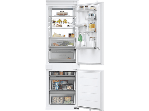 Frigorífico combi - Haier HBW7518C, TNF Duo Cooling, Humidity Control System, Super Freezing, 177 cm, 268 l, Blanco