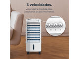 Climatizador evaporativo - Cecotec EnergySilence 3500 Cool Compact, 65 W, Depósito 3,5 L, 3 velocidades, Oscilación 70º, 2 enfriadores, Blanco