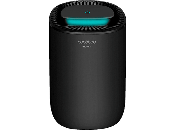 Deshumidificador - Cecotec Big Dry 2000 Light Black, Extracción 300 ml/día, Depósito 600 ml, 20 m², Negro