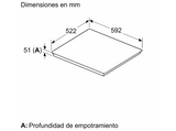 Placa inducción - Balay 3EB967LH, 3 zonas , Zona Extra Grande 32 cm, Función Sprint, 60 cm, Negro