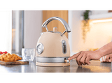 Hervidor de agua - Cecotec Thermosense 420 Light Beige, 2200 W, 1.8 l, Base 360º, Acero inoxidable, Light Beige