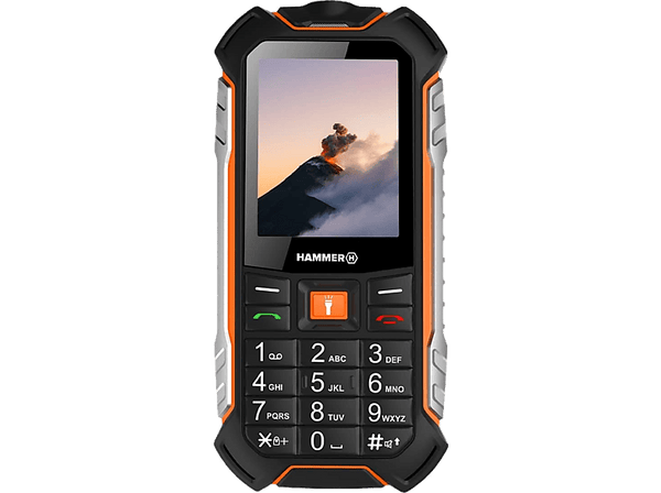 Móvil - Hammer Boost 2,4/4G LTE/256GB/IP68, Pantalla 2.4", Resistente al agua, Con cámara, Negro