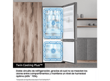 Frigorífico combi integrable - Samsung BRB80F30ADS0EF, Twin Cooling, 193.5 cm, 298 l, AI Energy Mode y Wifi, Sin panelar
