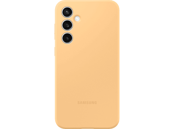 Funda - Samsung, para Galaxy S23 FE, Silicona, Trasera, Naranja