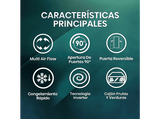 Frigorífico combi - Hisense RB390N4BCC, No Frost, 186 cm, 304 l, Micro Vents Cooling, Motor Inverter, Inox