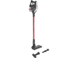 Aspirador escoba - Hoover HF300 HOME, Cepillo Anti-Enredos, Posición Parking, Luz LED, Autonomía 40 min, Batería Extraíble, Carga 2.5h, 0.7L, Rojo