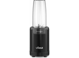 Batidora de vaso - Ufesa BS2500 Nutriboom, 900 W, Vasos de 0,8 y 0,5 l,  6 Accesorios, Negro