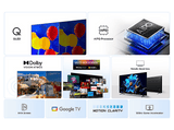 TV QLED 75 - TCL 75P7K, UHD 4K, AiPQ Processor, Smart TV, DVB-T2, 60 Hz, Pantalla HVA, Dolby Atmos, Negro