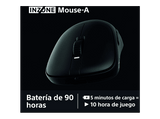 Ratón gaming - Sony INZONE Mouse-A, Inalámbrico, Ultraligero 48,4g, Frecuencia sondeo 8000Hz, Interruptor óptico, 90h, USB-C, PC, FPS Esports, Negro
