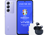 Móvil + Auriculares - vivo V40 SE, Leather Purple, 256 GB, 8GB RAM, 6.67 AMOLED, Snapdragon® 4 Gen 2, 5000 mAh, Android