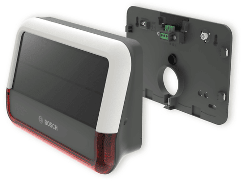 Alarma inalámbrica - Bosch Outdoor Siren, Luces LED, Volumen 100 dB, Gris