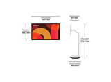 TV LED 27 - Samsung The Movingstyle UE27LSM7FAXXXE, QHD, Touch Interaction Movable Screen, NQ4 AI Gen2, Smart TV, Blanco